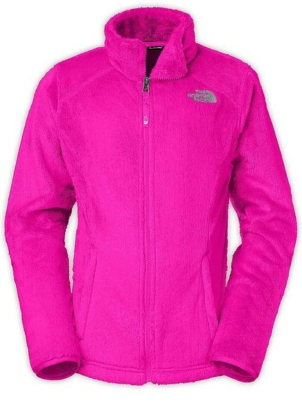 The North Face Girls Osolita Jacket Pink Youth XL 18 Soft Fleece Full Zip EUC